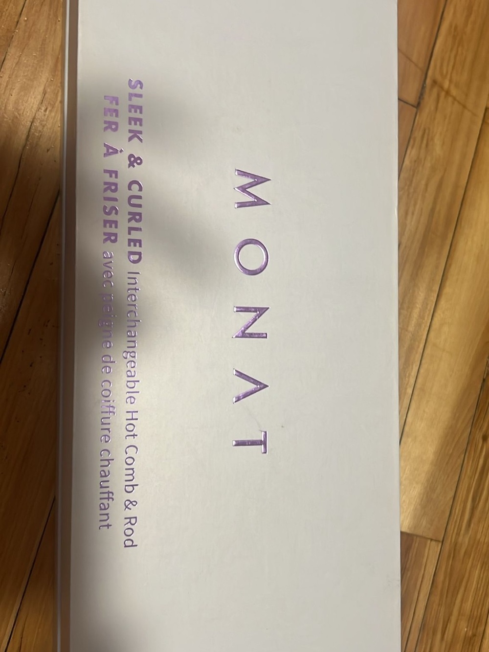 MONAT Sleek & Curled Interchangeable Hot Comb & Rod - White/Purple